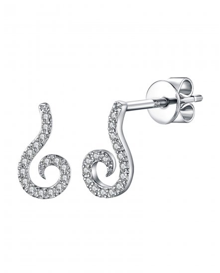 CURVED STYLE DIAMOND STUDS (TE850)